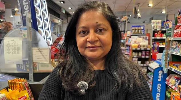 Sunita Aggarwal said she had reduced the amount of chocolate on display in her Sheffield shop because of the increased threat of theft