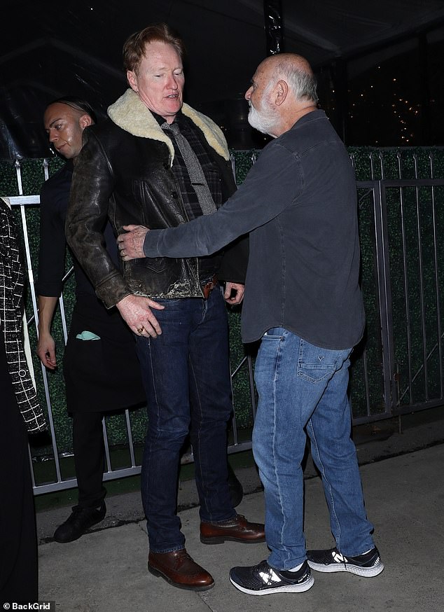 Conan O'Brien (pictured with Reiner in 2022) holds annual Christmas parties that all their friends attend
