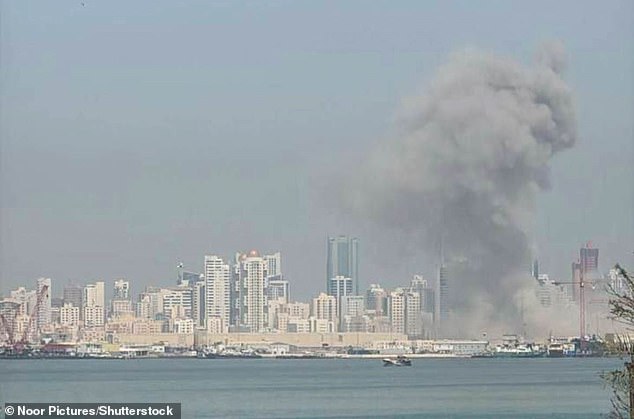 Tehran launched one of its largest operations in a decade in retaliation to Trump's Operation Epic Fury. Smoke is seen rising over Manama, Bahrain, after an attack on a US base