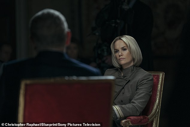 Ruth Wilson as Emily Maitlis in A Very Royal Scandal. In Maitlis's interview, which the former Duke of York reportedly believed had gone well, he notoriously claimed to have no recollection of meeting Virginia Giuffre