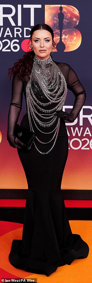 Shona McGarty was dripping in silver chains