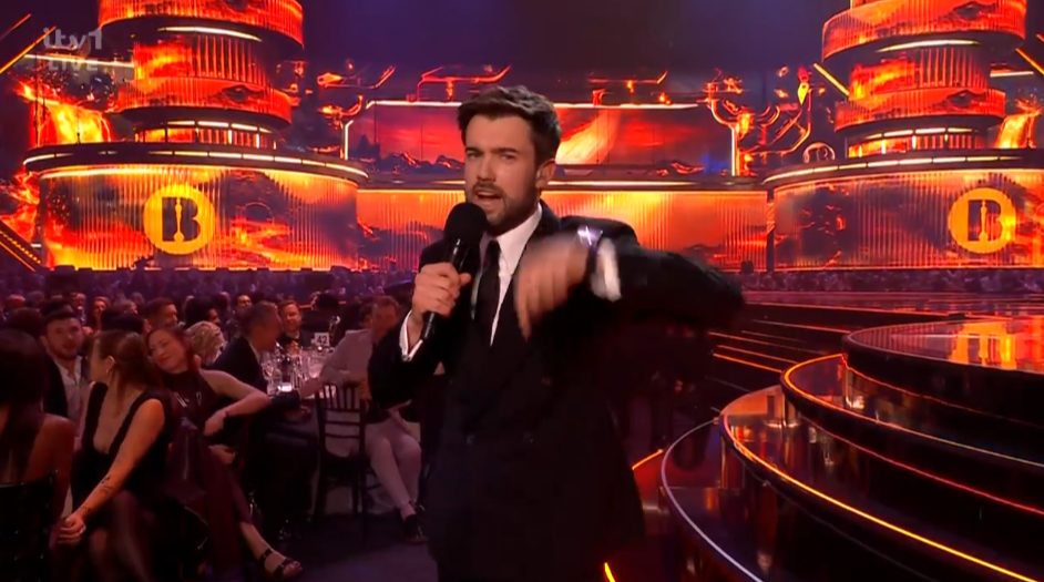 Jack Whitehall hosting the BRIT Awards.