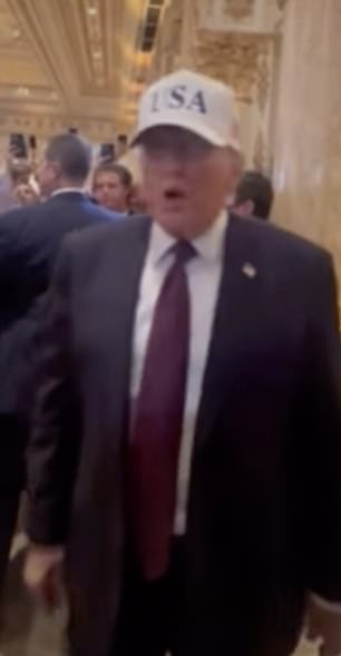 Photos and video of President Trump at Mar-a-Lago were posted just hours before he announced the strikes in Iran