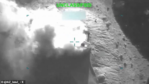 The United States has released video footage showing some of its airstrikes in Iran