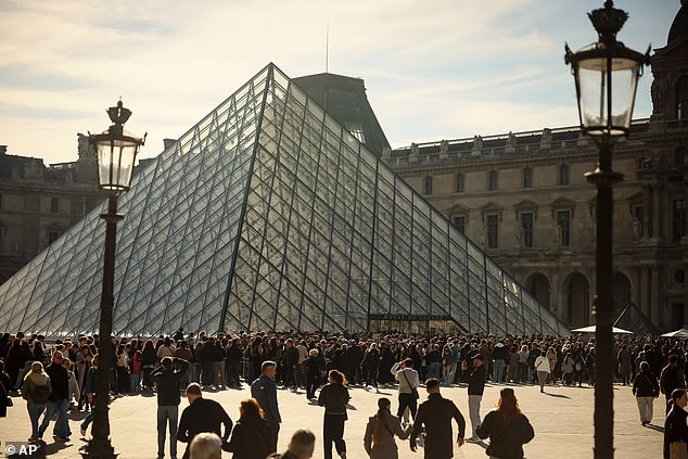 It costs British tourists more than £20 to visit the Louvre Museum (picture) in Paris, France