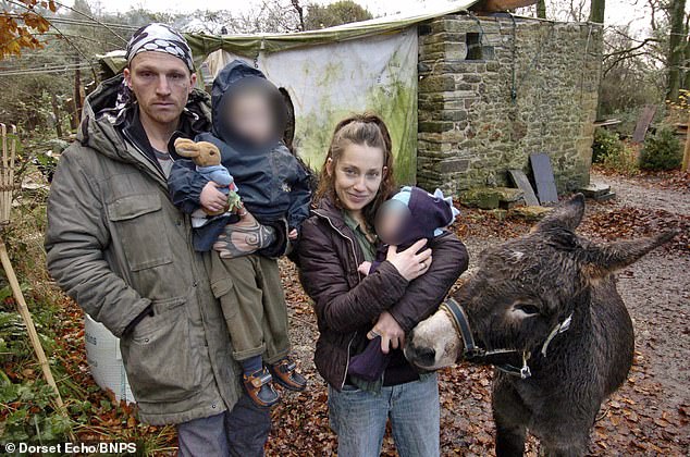 Theo Langton and Ruth McGill  have been granted permission to make their encampment a permanent site and add two spaces for travelling caravans so family and friends can visit
