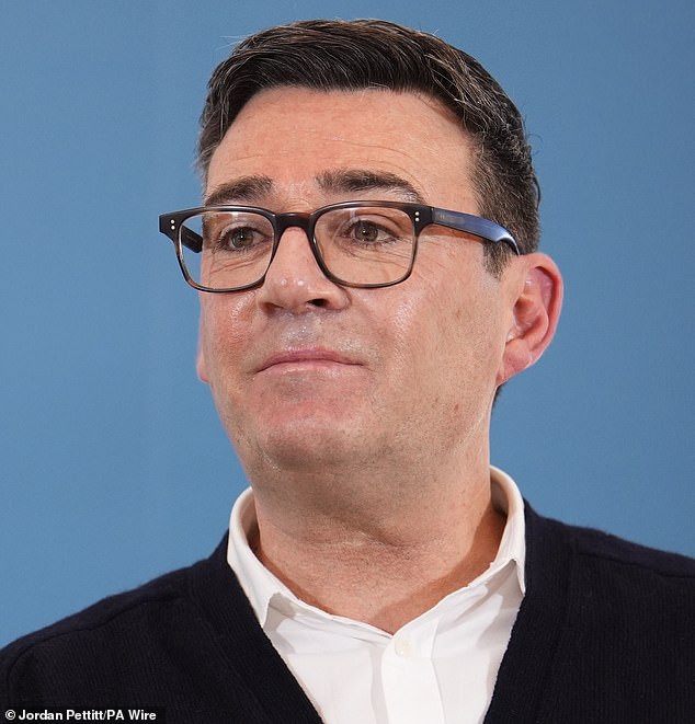 Lord Ashcroft's polling also showed Andy Burnham is rated the 'best prime minister' to succeed Keir Starmer, ahead of rivals Ed Miliband, Angela Rayner and Wes Streeting