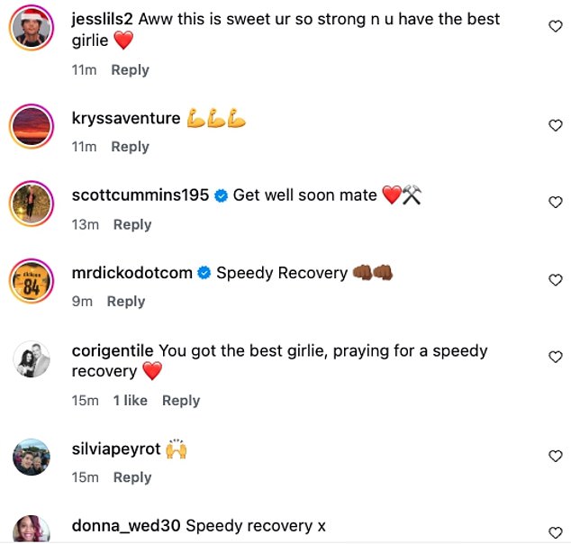 Fans and famous fiends to send the player their best wishes