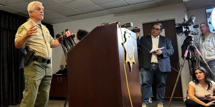Pima County Sheriff Chris Nanos speaks at a news conference Tuesday in Tucson, Arizona, regarding the disappearance of Nancy Guthrie, the mother of “Today” show host Savannah Guthrie.