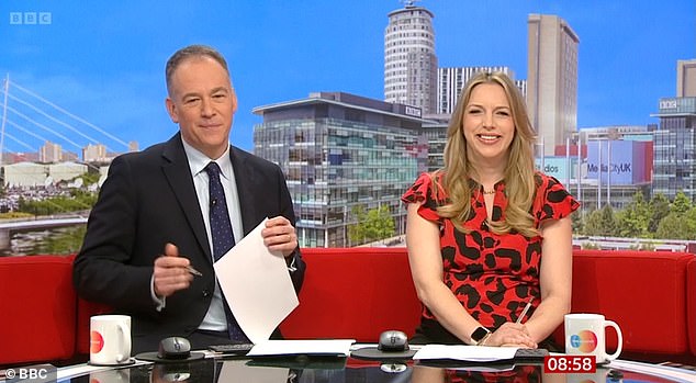 During Sunday's (February 1) episode of BBC Breakfast, presenter Emma Vardy revealed she is heading on maternity leave