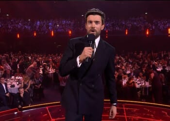 Jack Whiteall lived up to his reputation as he hosted this year's BRIT Awards live at the Co-op Arena