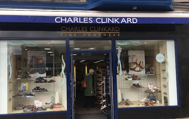 Exterior of Charles Clinkard shoe shop in Keswick.