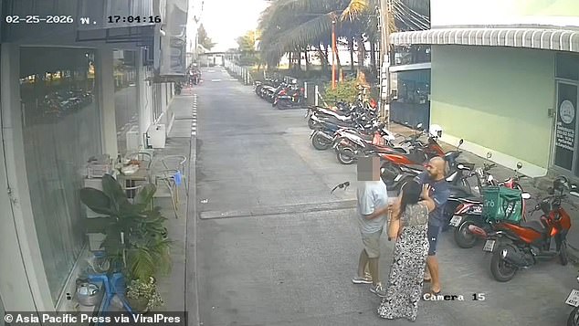 The 57-year-old, from Liverpool, had been riding the rented scooter along Prachanukhro Road in Phuket, when he clashed with the Swede on Wednesday evening