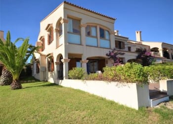 Pictured: The exterior of one of the gorgeous properties on the El Faro estate