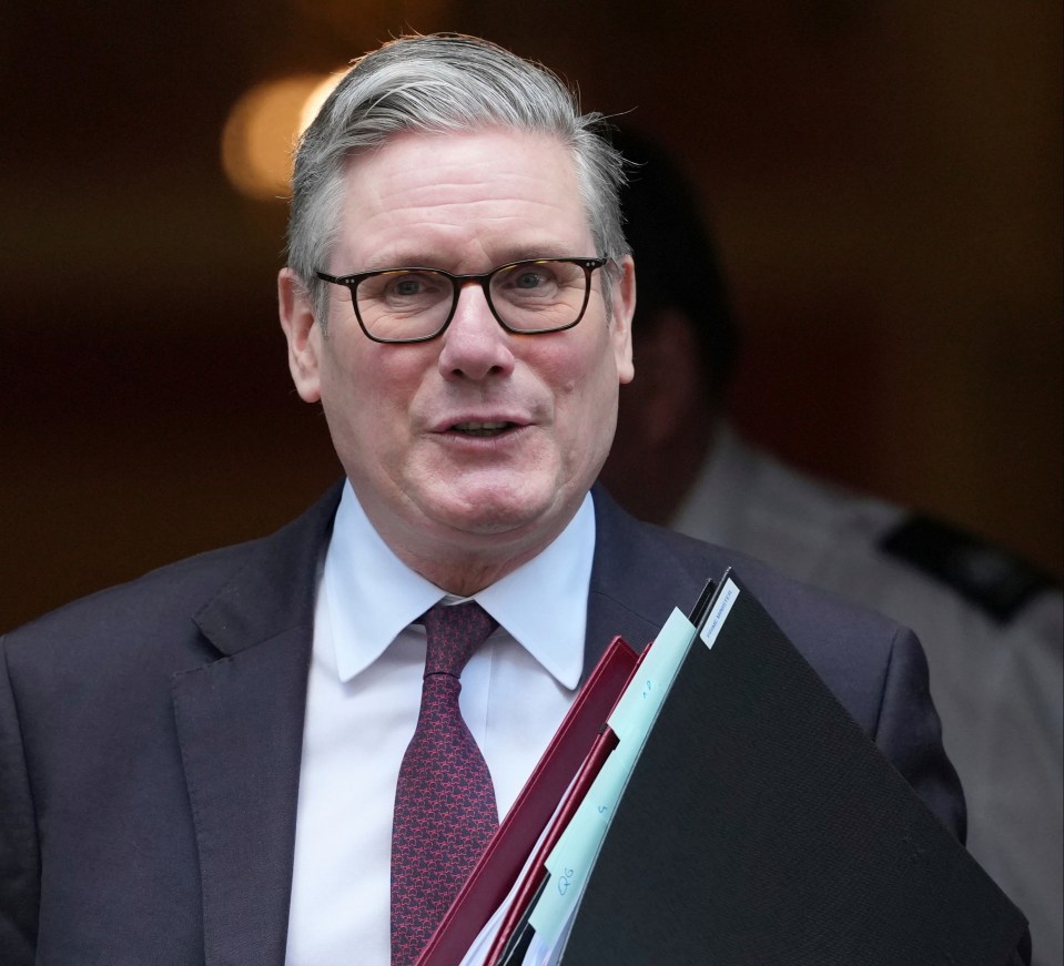 Keir Starmer, Prime Minister of the UK, departing 10 Downing Street.