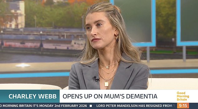 Charley Webb, 37, has bravely opened up about her mum's devastating battle with early-onset dementia - and the struggle she had to get her diagnosed at the age of just 64