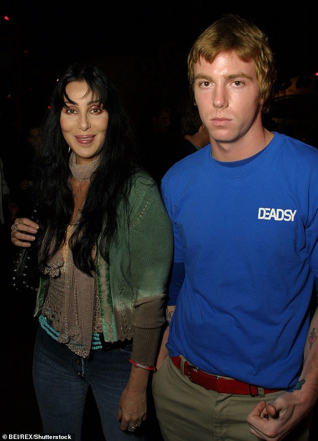 Cher and Allman pictured in 2001
