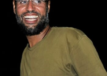 Saif al-Islam, the son of Libyan leader Muammar Gaddafi, has been murdered in Libya. He is pictured here in 2011