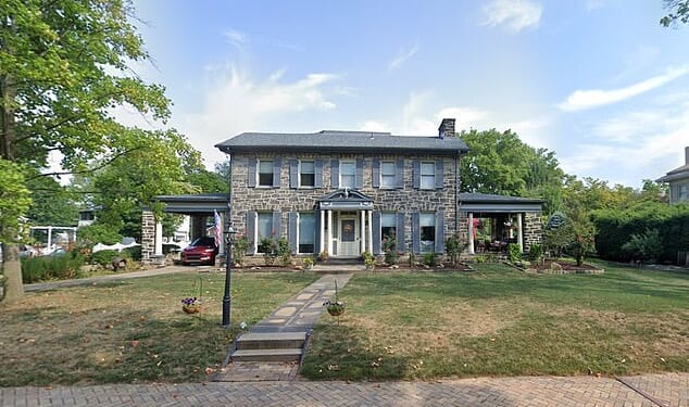 An outraged couple claim their new stunning five-bedroom home in Beaver, Pennsylvania home was ruined when they discovered Nazi symbols in its flooring tiles