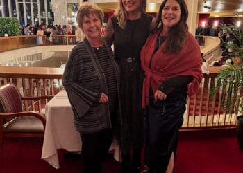 Nancy Guthrie, 84, was last seen Saturday night after enjoying a dinner with her daughter, Annie (right). They are pictured here with Nancy's other daughter, Today Show host Savannah Guthrie