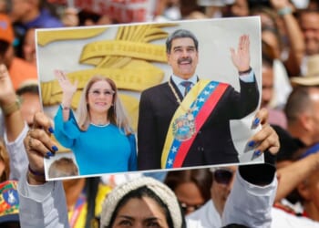 Supporters of ousted Venezuelan President Nicolas Maduro take part in a demonstration to the United Nations headquarters in Caracas to demand his release, on Jan. 22, 2026.