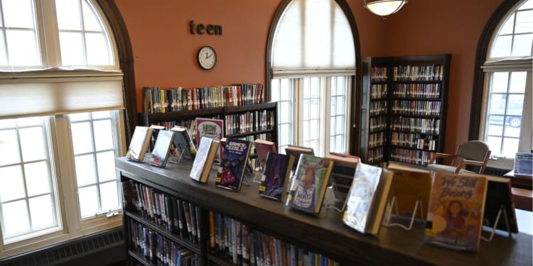 The teen room at the Cragin Memorial Library in Colchester, Connecticut, on March 26, 2025.