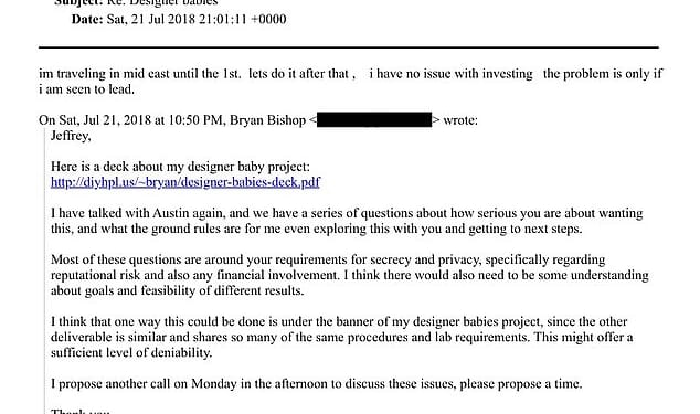 Epstein said he would be interested in investing nearly immediately