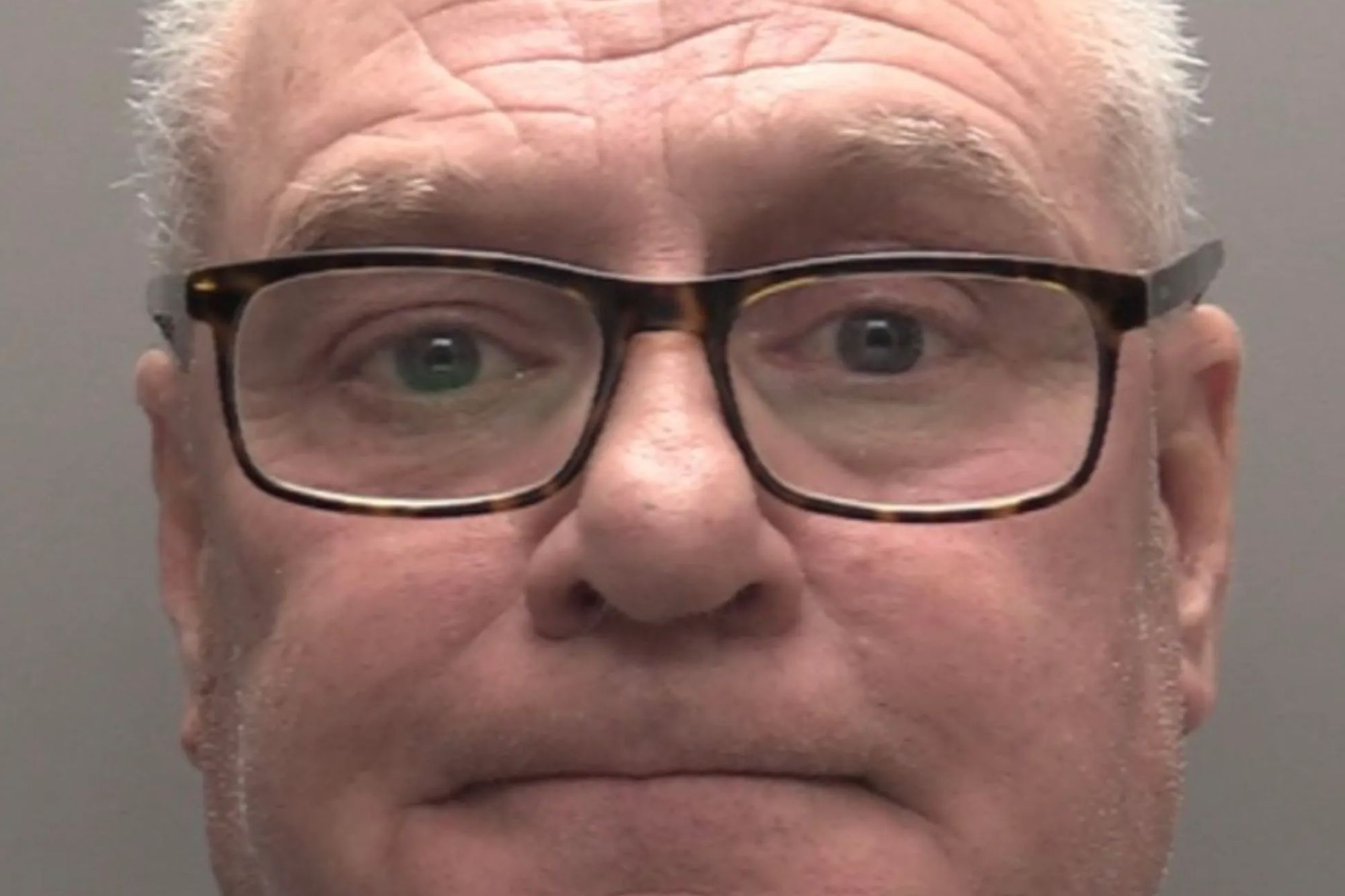 An image collage containing 1 images, Image 1 shows Mugshot of Francis Ventre, a balding white man with glasses, looking directly at the camera