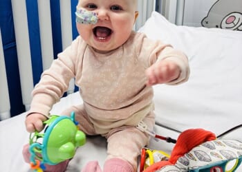 Melody Aggett (pictured) was only four months old when she was diagnosed with an aggressive form of blood cancer