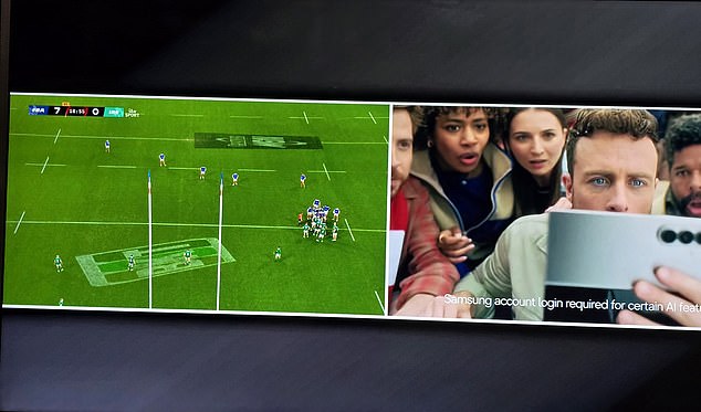 ITV broadcast an advert during the Six Nations opener between France and Ireland