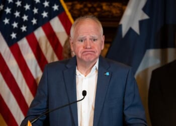 Minnesota Gov. Tim Walz answers questions at a news conference on Feb. 3, 2026 in St. Paul, Minnesota.