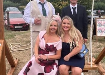Mark Ashley (back left), 55, of Bedfordshire died last year after contracting severe gastric illnesses while on holiday in Cape Verde