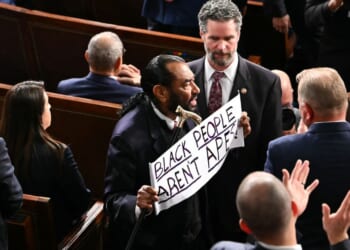 Rep. Al Green, a Texas Democrat, was escorted out of Tuesday's State of the Union address.