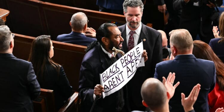 Rep. Al Green, a Texas Democrat, was escorted out of Tuesday's State of the Union address.