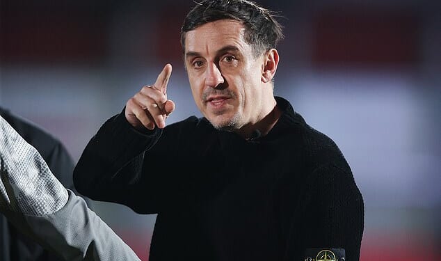 Gary Neville is believed to be angry with influencers posing in front of his Manchester house