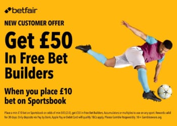 Get £50 in free Bet Builders with Betfair