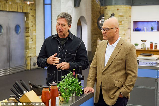 Mr Wallace sued the BBC and BBC Studios Distribution Limited for up to £10,000 after he was sacked from the cookery show (pictured appearing with John Torode) in July