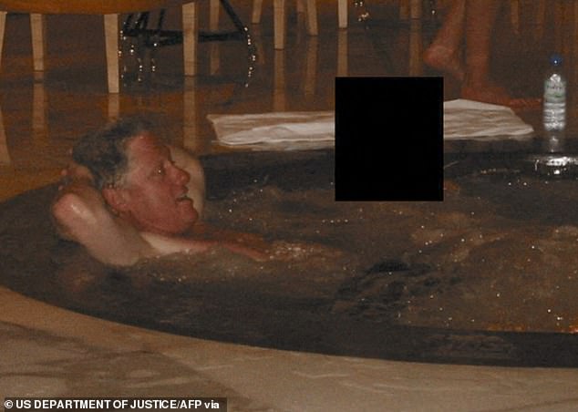 The 79-year-old former president's voice sounded worse for wear following the marathon session , in which he denied knowing anything about Epstein's criminal enterprise