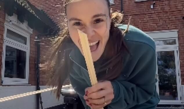 Holly Ramsay has shared a first glimpse inside her marital home with Adam Peaty in a new DIY video showcasing their chic furnishings on Instagram on Thursday