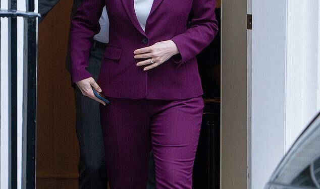 Workers earning £48,000 a year will be hit harder by Rachel Reeves' Budget stealth tax than those on three times the figure, analysis has revealed. Pictured: The Chancellor leaving 11 Downing Street for Prime Minister's Questions last month