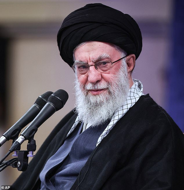 Iran's Supreme Leader Ayatollah Ali Khamenei (pictured) is believed to have been killed after a devastating barrage of 30 bombs obliterated his compound in Iran