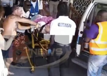Peter Smith was rushed in an ambulance to the only hospital on Tobago