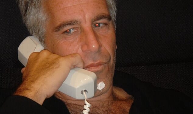 Jeffrey Epstein (pictured) acted as a relationship counsellor between Lord Mandelson and his then boyfriend, Reinaldo Avila da Silva