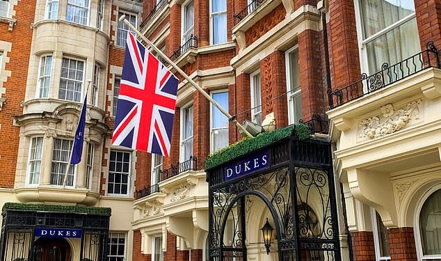 Jeffrey Epstein took a keen interest in purchasing the Dukes Hotel - located just a 10-minute walk from the palace - and converting the top floor into a 'playroom'