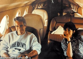 Booking records, flight logs, as well as fuel receipts - a part of the trove of documents released by the Department of Justice - show Jeffrey Epstein (pictured with Ghislaine Maxwell) flew to and from Britain over 60 times