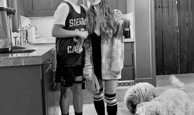 Jessica Simpson took to her Instagram Stories to share a new snap of her 12-year-old son Ace who stood a head taller than his five-foot-three mom