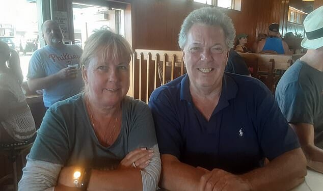 The ex-husband of Former First Lady Jill Biden, William Stevenson (right), was charged on Monday with the first-degree murder of his wife Linda Stevenson (left)