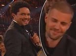 Justin Bieber and Trevor Noah leave fans wondering if they have 'beef' over awkward exchange at Grammys 2026