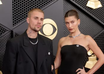 Justin Bieber returns to Grammys red carpet with wife Hailey for first time in 4 years