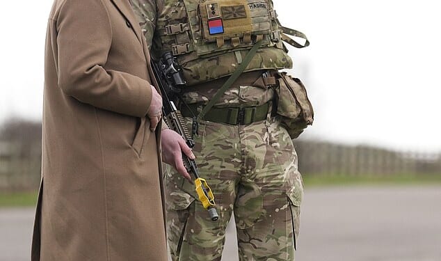 King Charles visited the Royal Regiment of Artillery at Baker Barracks in West Sussex on Thursday